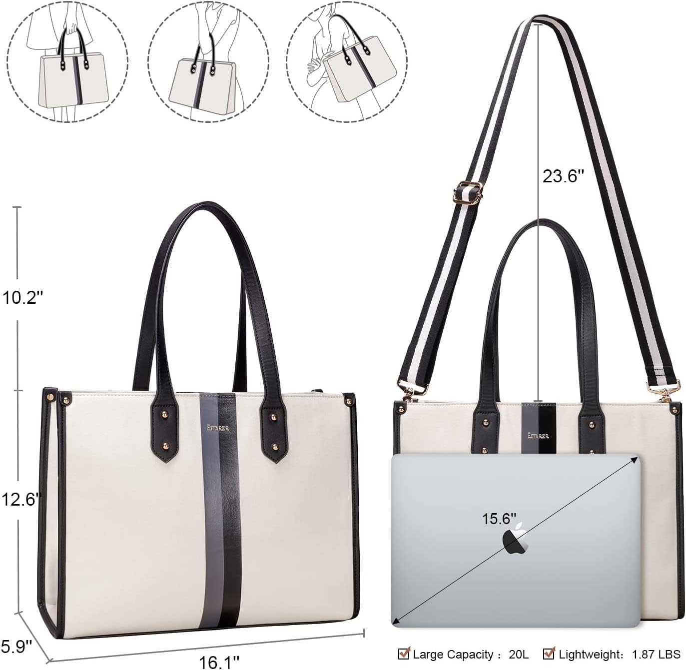 35_X_Laptop_Bag_for_Women_15.6_Inch,_Laptop_Handbag_-_Stock_Lot_Liquidation_Stock_2