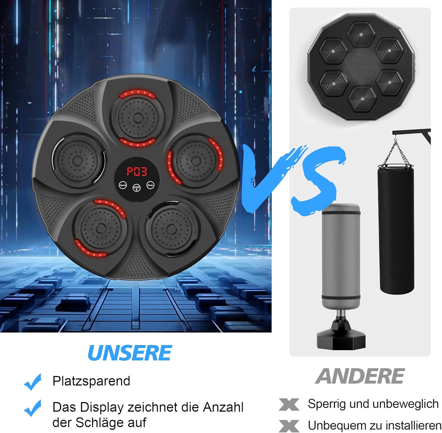 50_X_Music_Boxing_Machine,_Punching_Bag_Wall_Mount_-_Stock_Lot_Liquidation_Stock_2