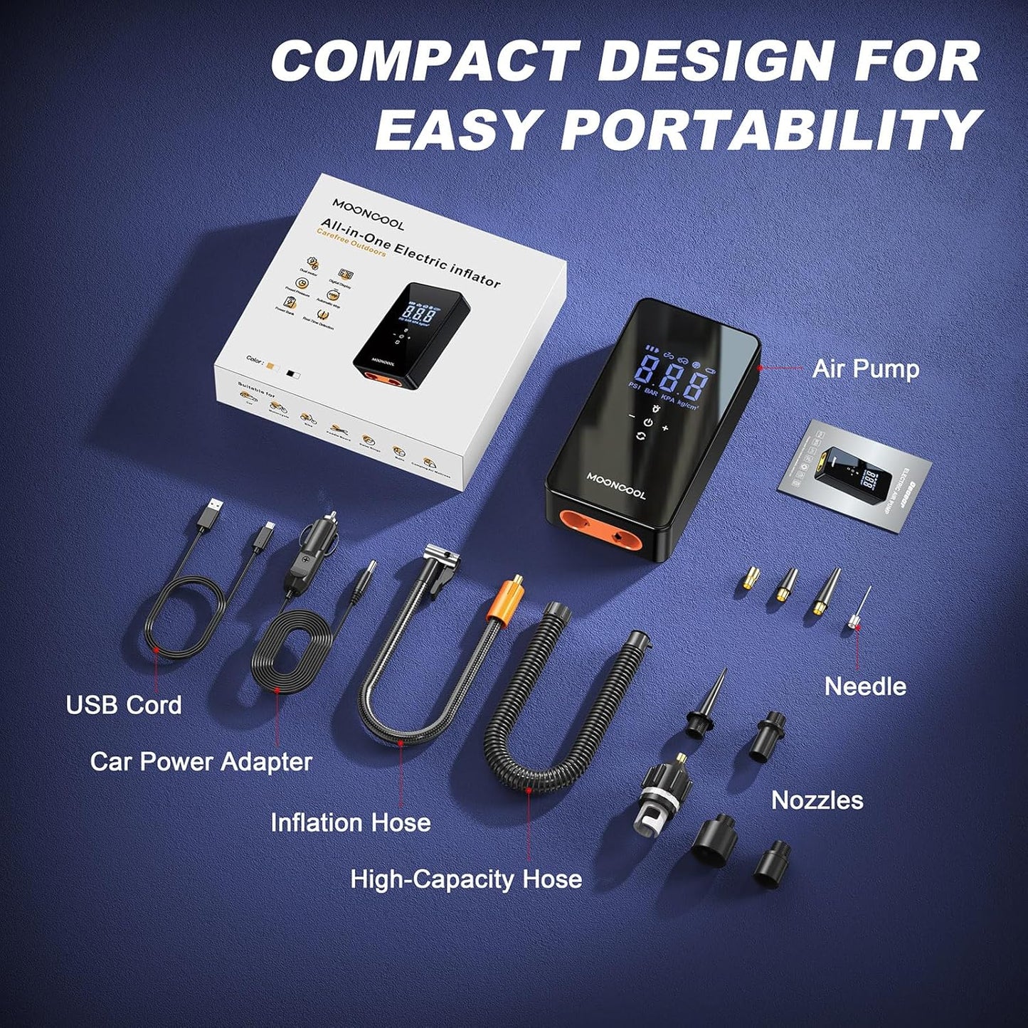 Electric Air Pump with Dual Motor,Restposten Liquidation Stock