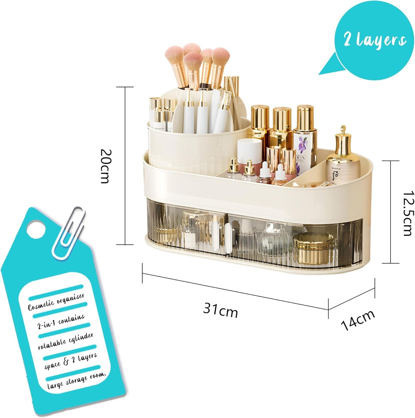 25_X_Rotating_Make-up_Cosmetic_Organizer_2_Layers_360°_-_Stock_Lot_Liquidation_Stock_2