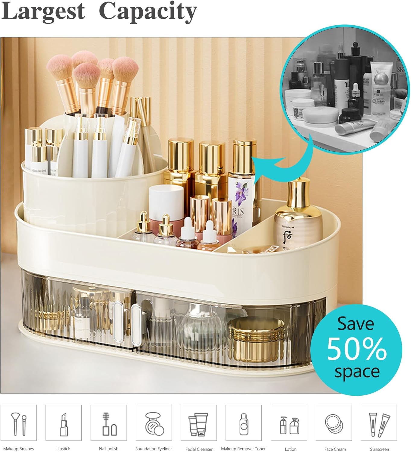 25_X_Rotating_Make-up_Cosmetic_Organizer_2_Layers_360°_-_Stock_Lot_Liquidation_Stock_3