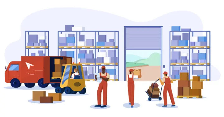 warehouse stock illustration