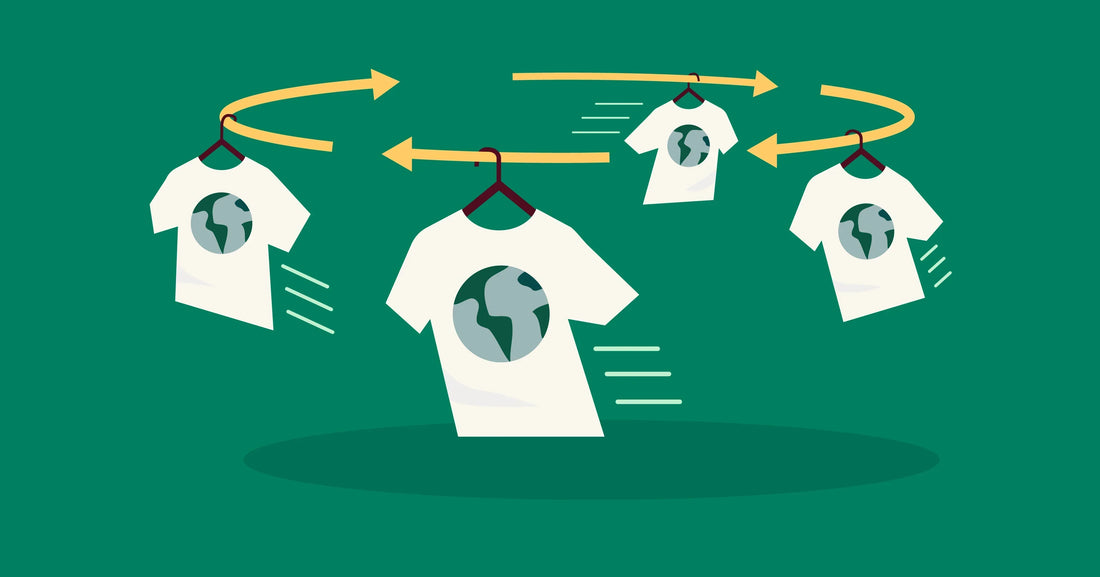 Illustration of circular economy and recommerce