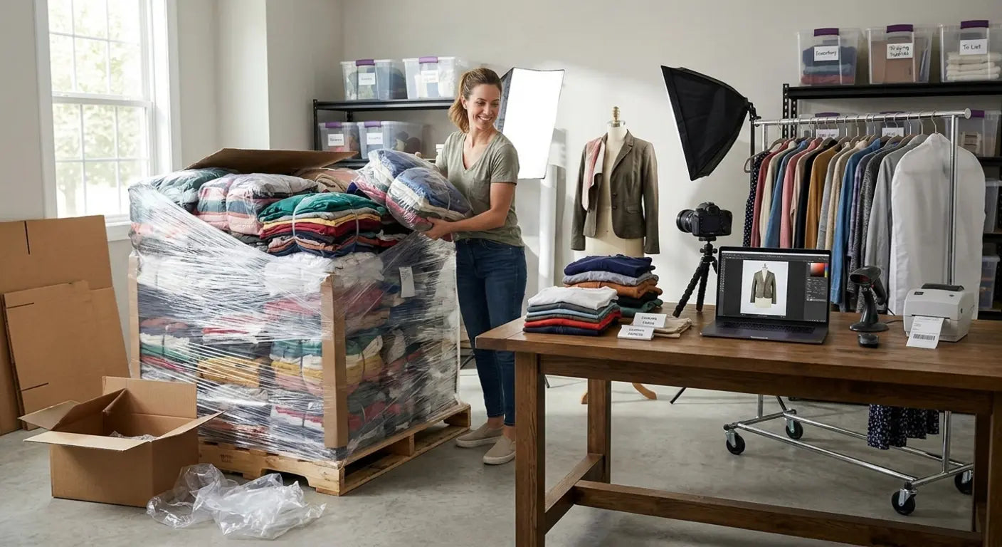 How to Turn Wholesale Clothing Pallets into a Full-Time Business ...