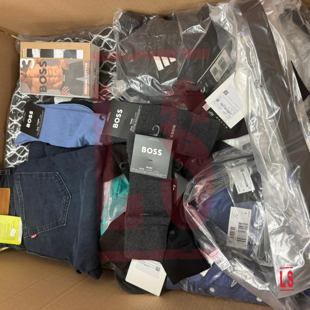 Branded Clothing Wholesale from BOSS, Tommy Hilfiger, G-Star, Nike, Adidas, etc. – Lot of 5 Pallets