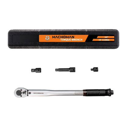 20 X MACHOMAN Torque Wrench with 3/8 Adapter and 3/8 Extension - Liquidation Stock