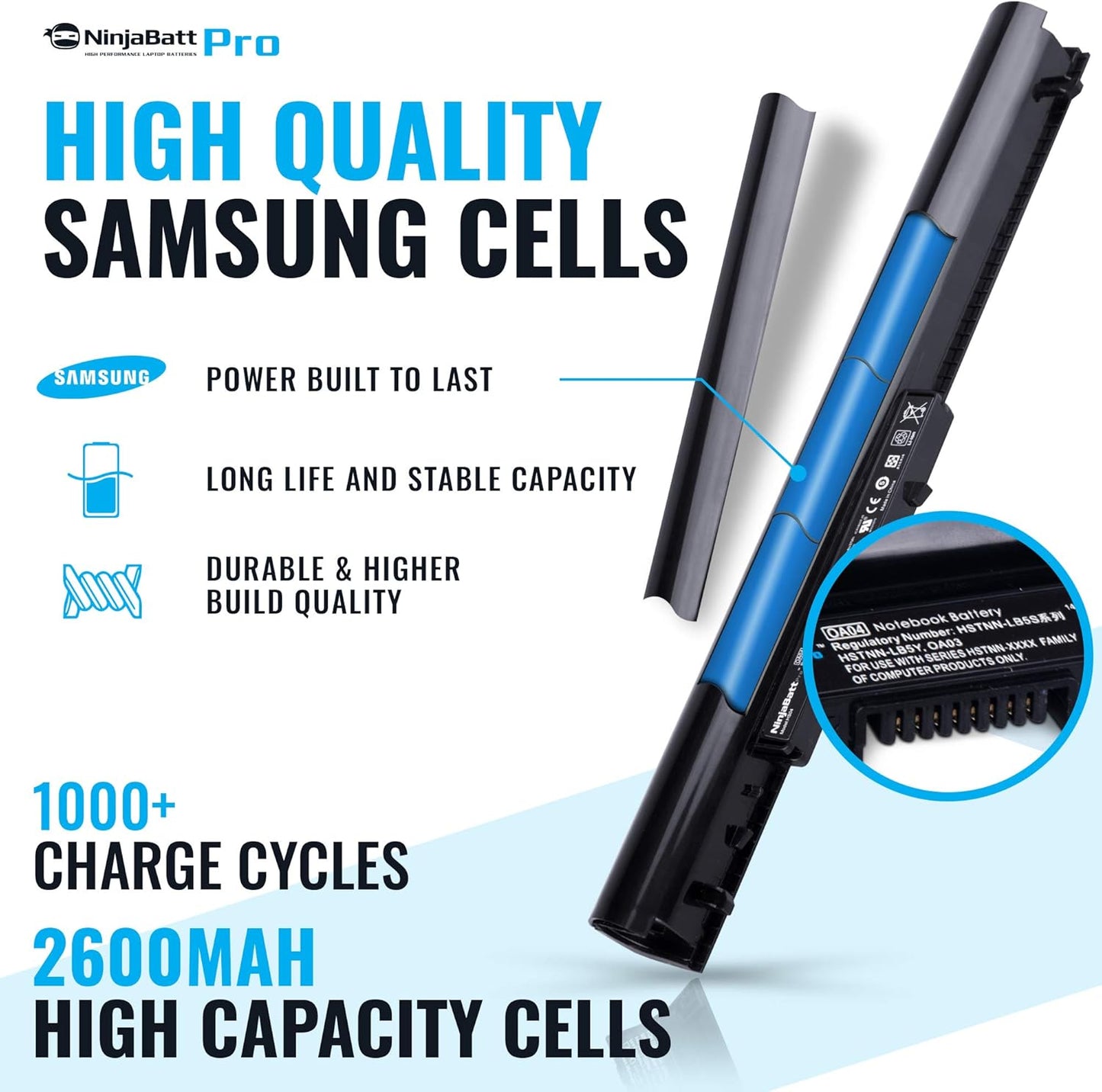 20 X NinjaBatt Pro Battery for HP - Restposten Liquidation Stock