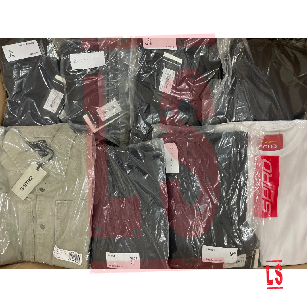 Lot of Unmanifested Mixed Brand Apparel – 6 Pallets