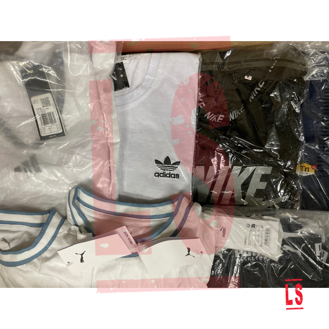 Lot of Unmanifested Mixed Brand Apparel – 6 Pallets