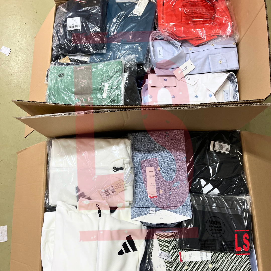 Branded Clothing Wholesale from BOSS, Tommy Hilfiger, G-Star, Nike, Adidas, etc. – Lot of 7 Pallets