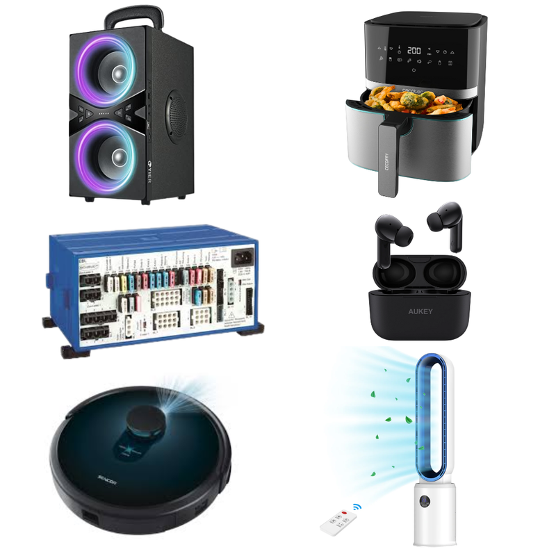 Electronic pallet lot image showing feature products