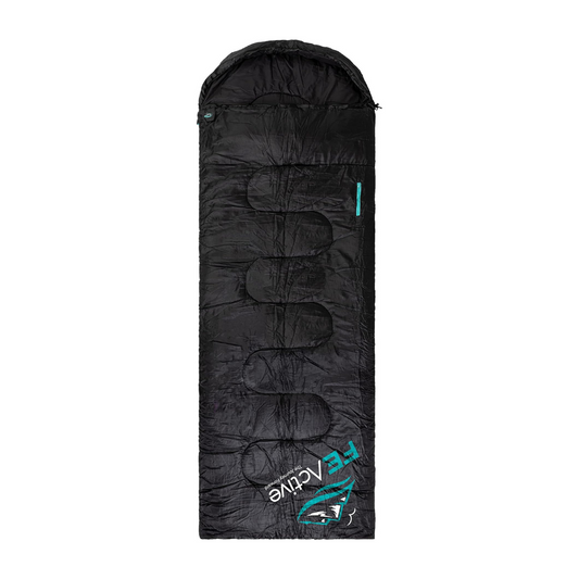 FE Active Camping-Schlafsack – 3–4 Jahreszeiten, extra lang oder leicht, mit Kapuze, warmer, kompakter und leichter Outdoor-Schlafsack fürs Camping
