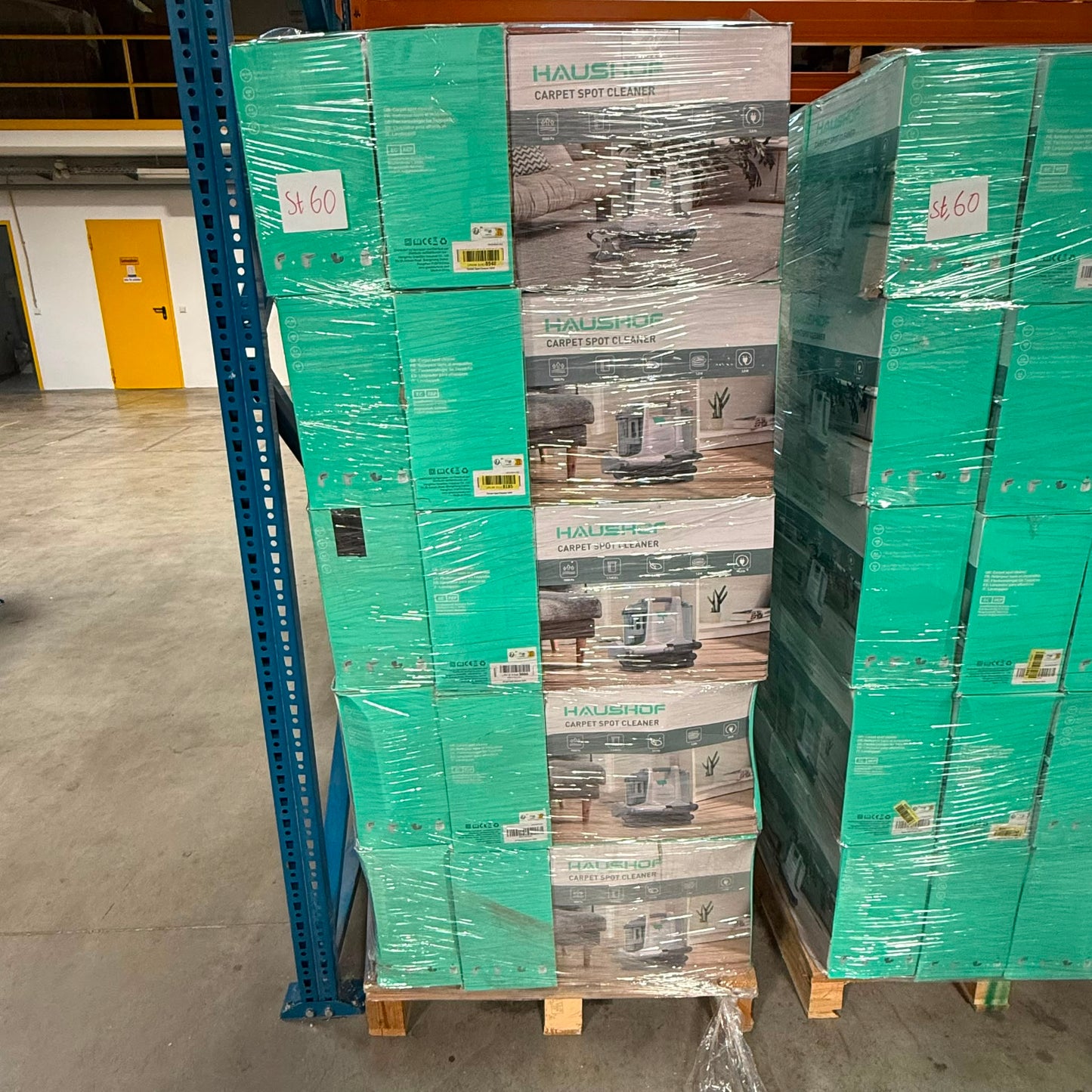60 X HAUSHOF StainZapper Wash Vacuum Cleaner for Carpet - Stock Lot